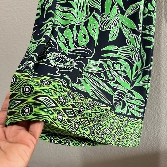 K Studio Dress, Women's Size 12 Navy Blue & Green, Shift - Picture 4 of 8